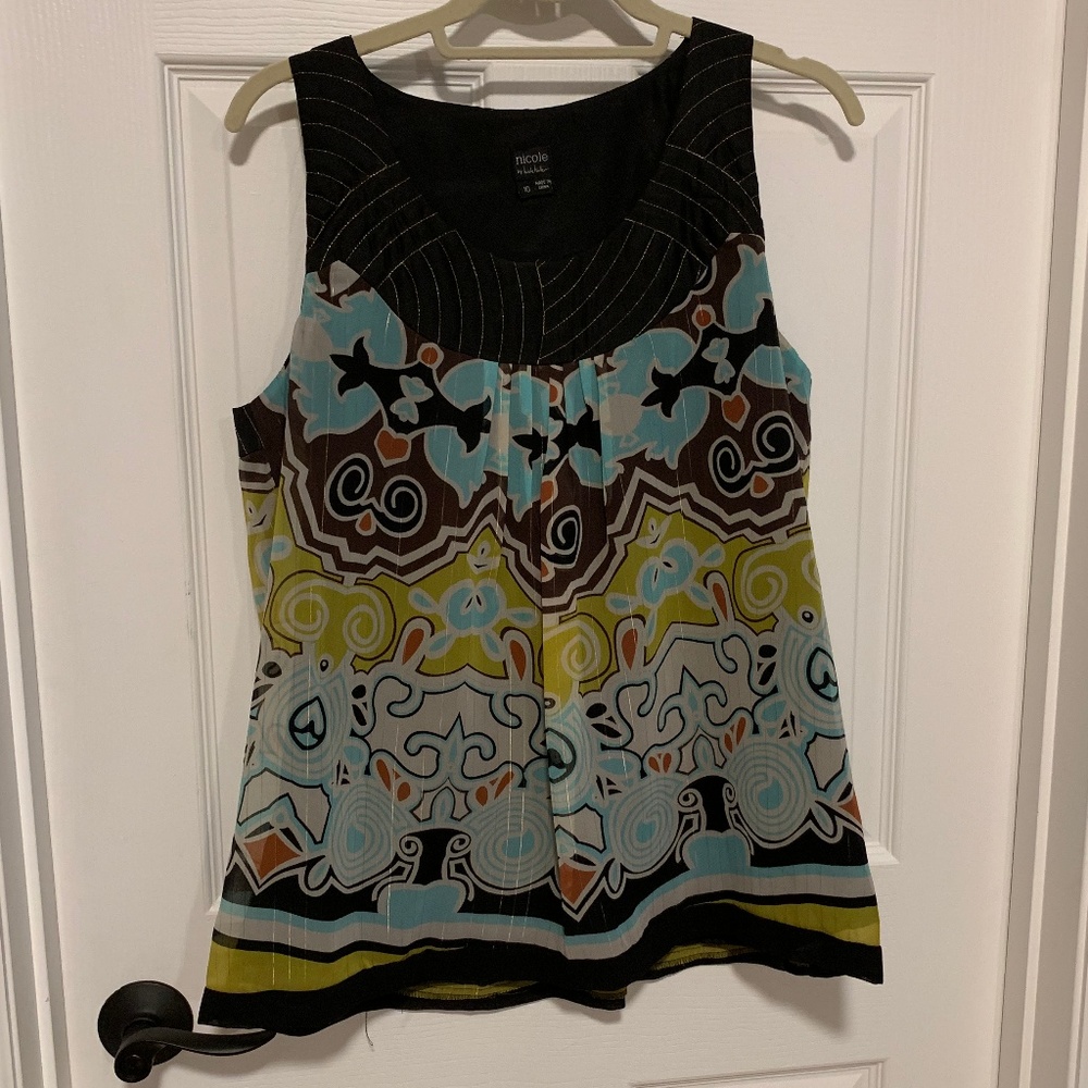 Nicole by Nicole Miller Sleeveless Top - Sz 10